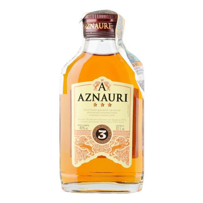 Бренді Aznauri 3 роки 40% 0,1л